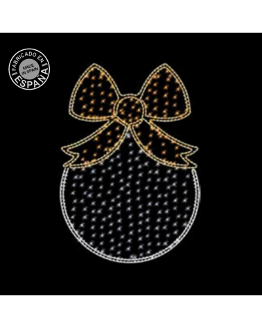 Christmas figure ball with bow 127x184cms suitable for outdoors 70W