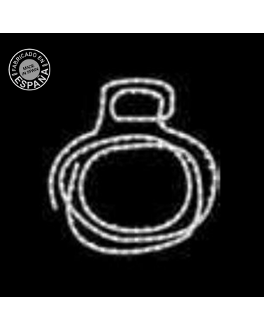 Christmas figure in the shape of a ball 40x40cm suitable for outdoor use 16W