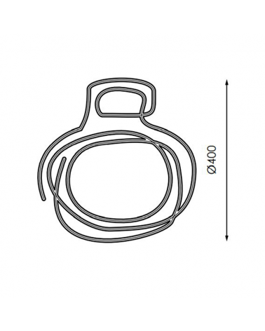 Figura Navideña con forma de bola 40x40cms apto para exteriores 16W