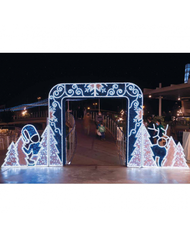 Portal with passable 3D LED photocall 6.83x3 meters IP44 low voltage 24V