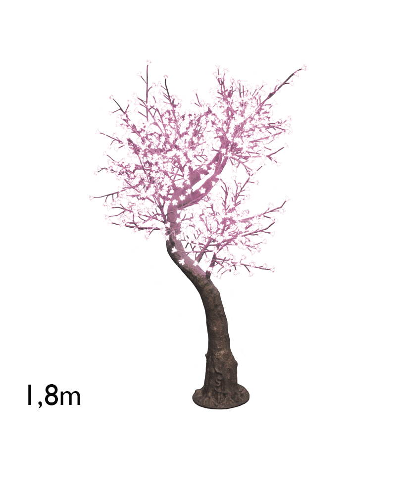 Árbol Cherry Blossom rosa de 1,8 metros con 800 luces LED IP44 24V