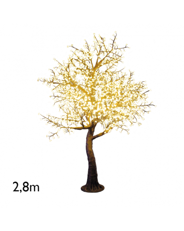 Cherry Blossom tree warm light 2,8 meter with 2120 24V IP44 LED lights