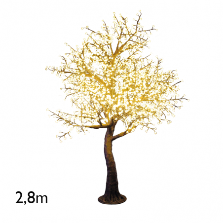 Cherry Blossom tree warm light 2,8 meter with 2120 24V IP44 LED lights