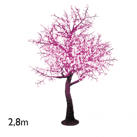 Árbol Cherry Blossom rosa de 2,8 metros con 2120 luces LED IP44 24V