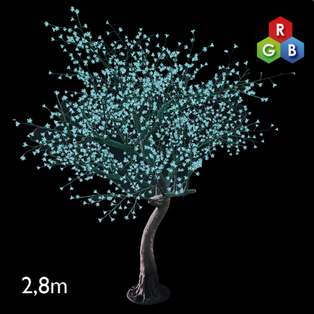 Árbol Cherry Blossom RGB de 2,8 metros con 2120 luces LED IP44 24V