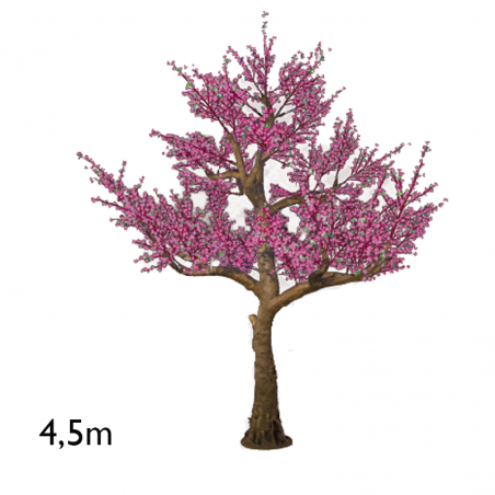 Árbol gigante Cherry Blossom rosa de 4,5 metros con 5.200 luces LED IP44 24V