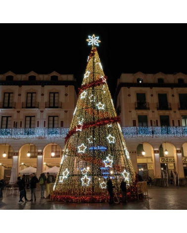 Cono LED luz RGB de 11,49 metros con doble estrella IP65 230V 1179W