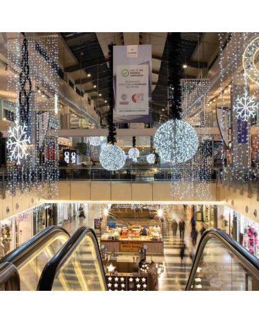 Copo de nieve estrella LED 80cms IP65 33W 230V