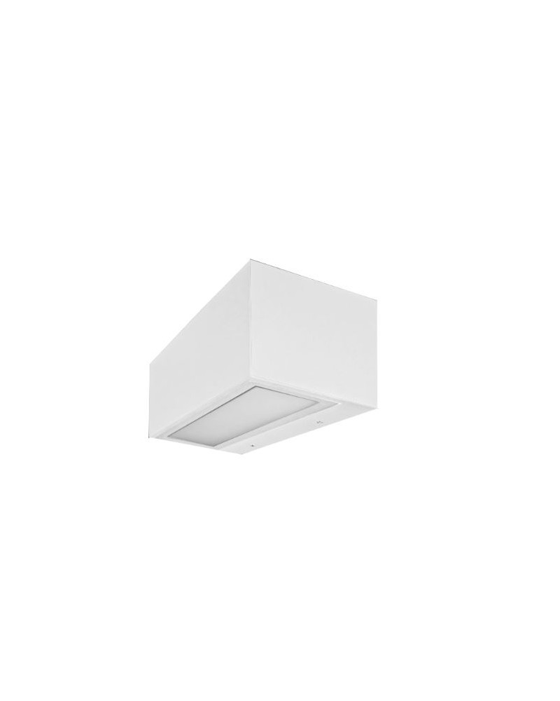 Aplique rectangular LED 15W muy luminoso IP65 acabado blanco