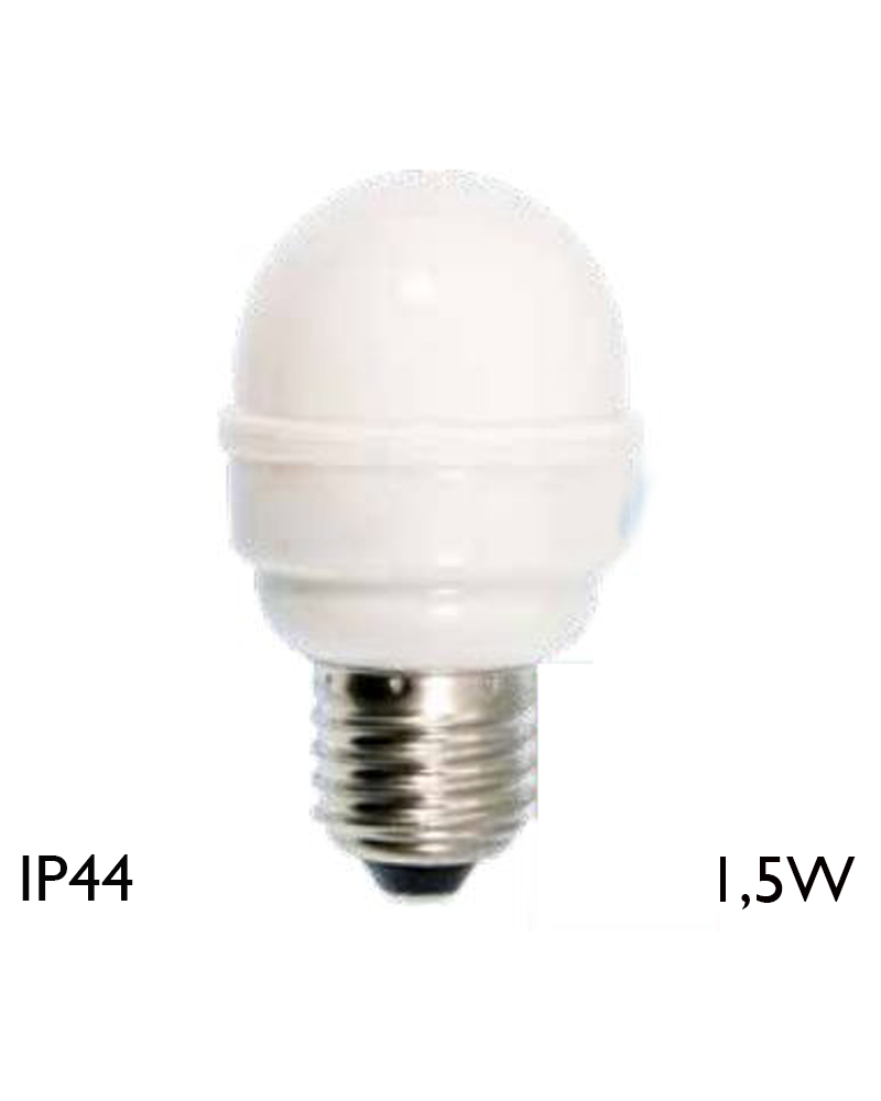 Round Bulb 45 mm Multicolor LED E27 1.6W IP44
