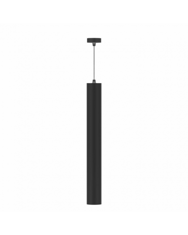 Lámpara de techo acabado negro cilindro estilizado GU10 de 45cm altura
