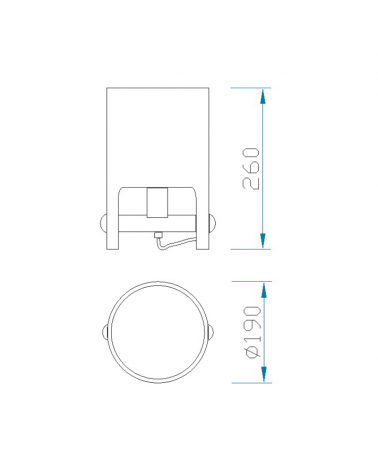 Lámpara de mesa 26cm forma de cubo de madera blanca E27 20W