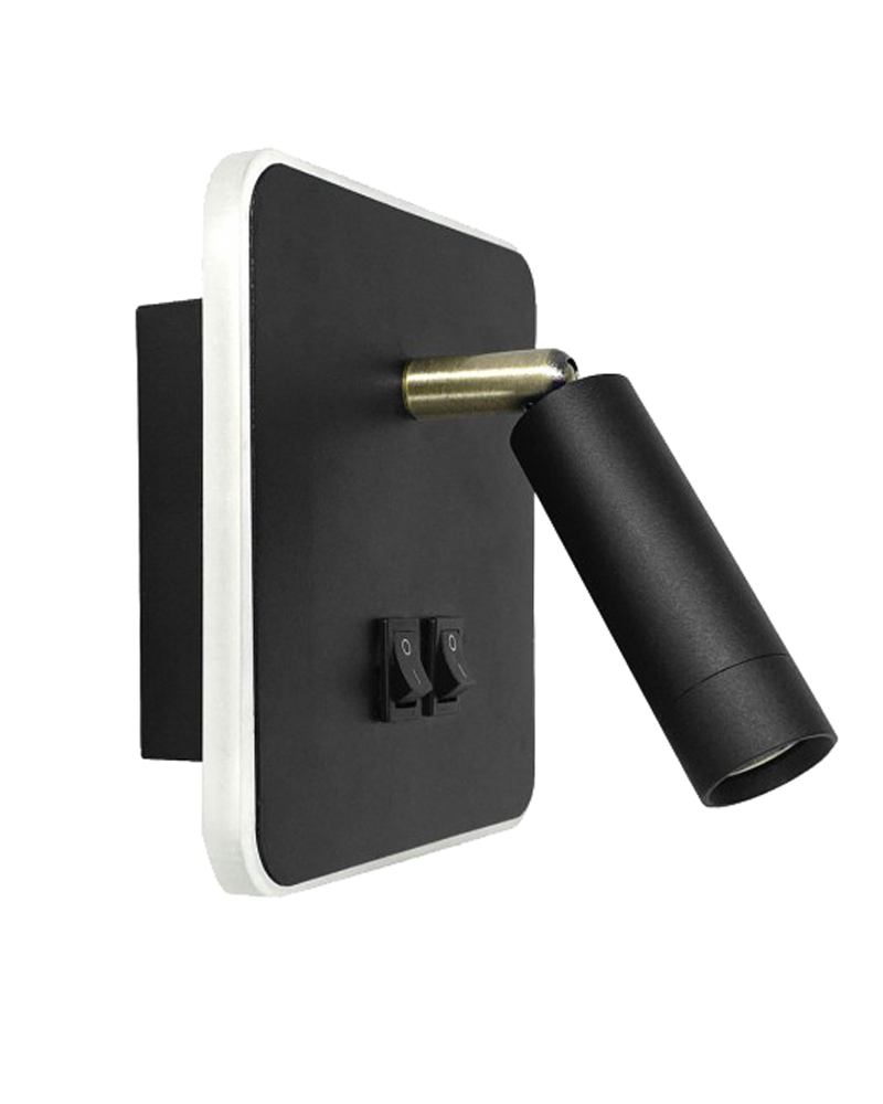 Aplique de pared LED doble iluminación 3W y 10W interruptor on/off