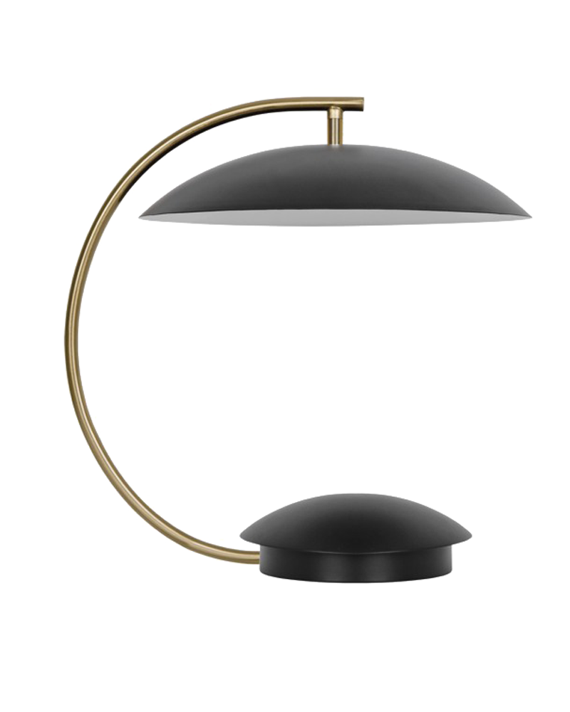 Table lamp 36cm LED in brass and black finish metal 12W warm light