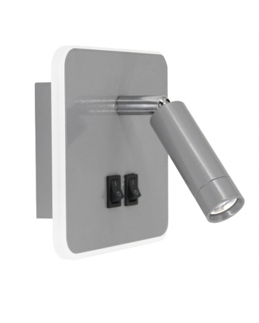 Wall light LED double lighting 3W and 10W on/off switch