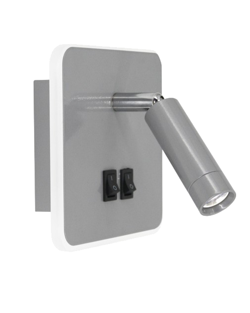 Wall light LED double lighting 3W and 10W on/off switch