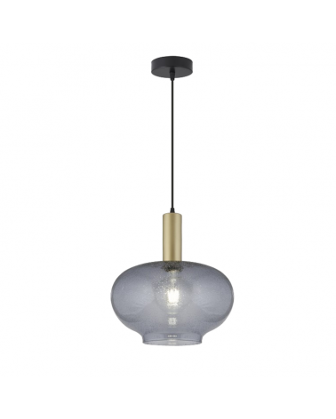 Ceiling lamp 30cm metal and glass 60W E27
