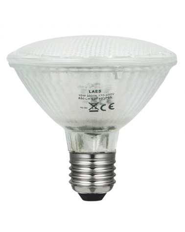 Parabolic Reflector Bulb PAR 30 95 mm. IP65 10W E27 3000K 850 Lm. 40º