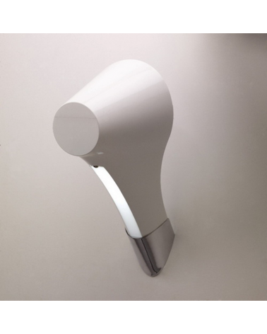 Wall lamp 30.5cm in acrylic white lacquered finish E27 13W