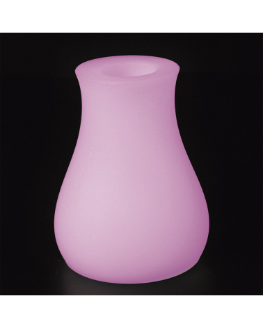 Lámpara jarrón LED para exterior 15cm blanco luz cálida y RGB 16 colores IP65 con mando a distancia