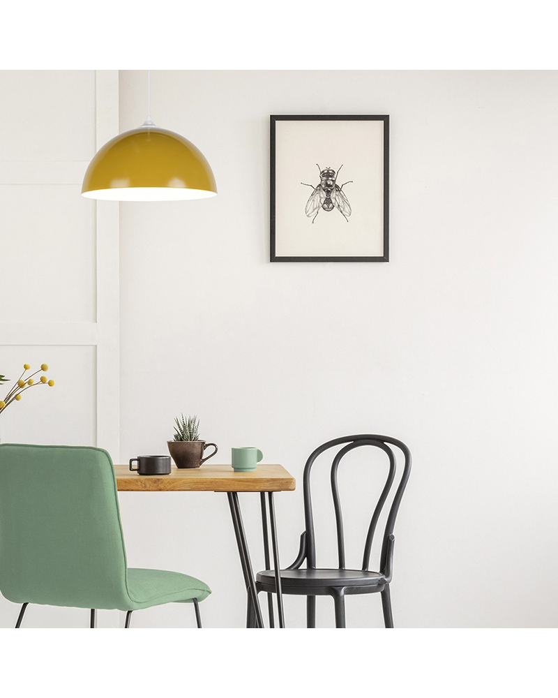 Ceiling lamp 30cm metal dome E27 40W