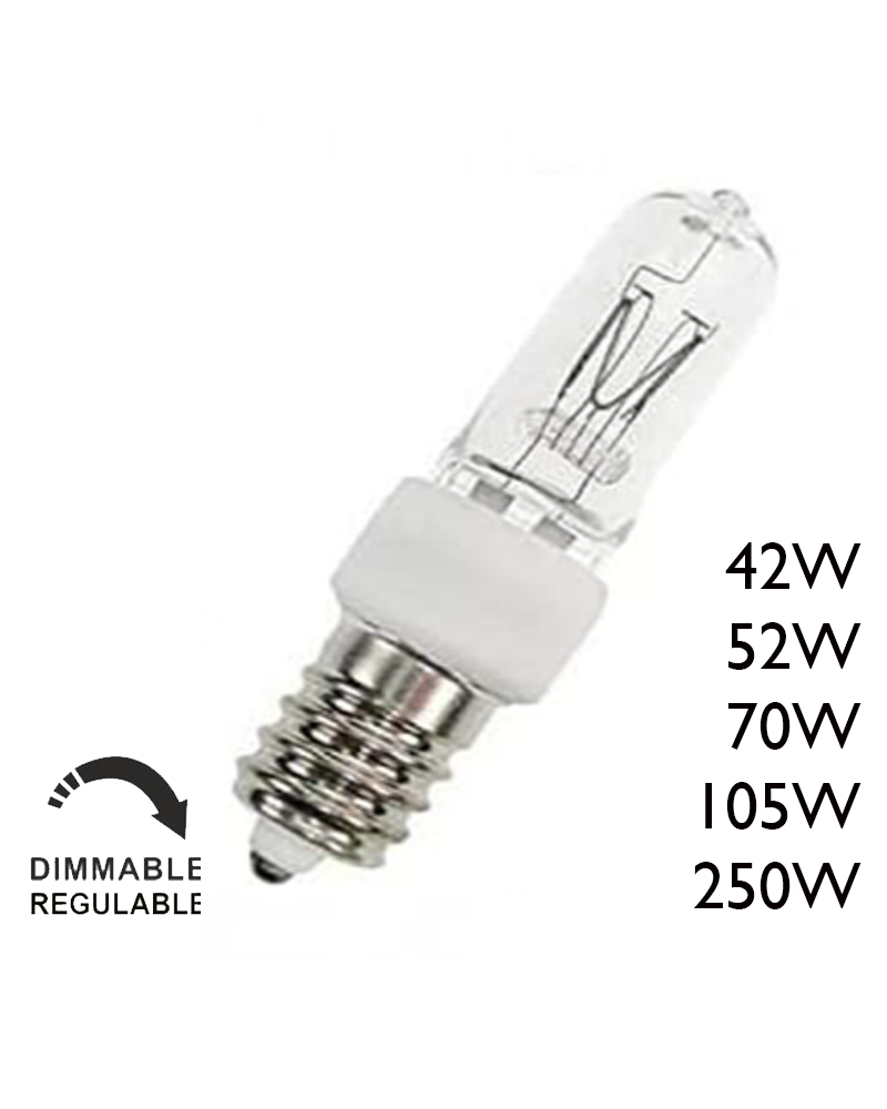 Halogen lamp minican E14 220-240V dimmable