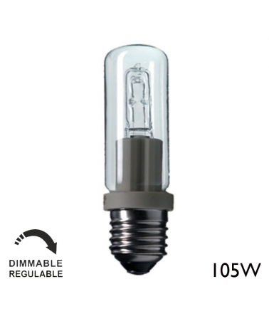ECO 105W E27 tubular halogen warm and dimmable light