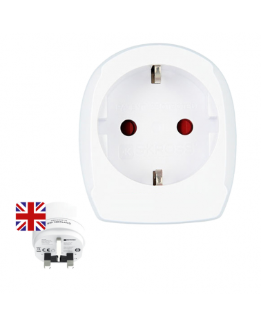 European adapter - English white