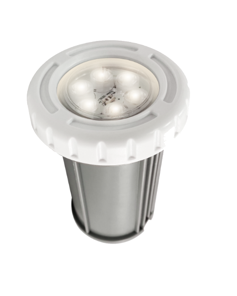 Submersible recessed luminaire 9.4cm diameter IP68 LED 3W 4000K AC/DC 12V