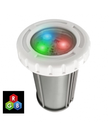 Luminaria de empotrar sumergible 9,4cm de diámetro IP68 LED 3W RGB 12V
