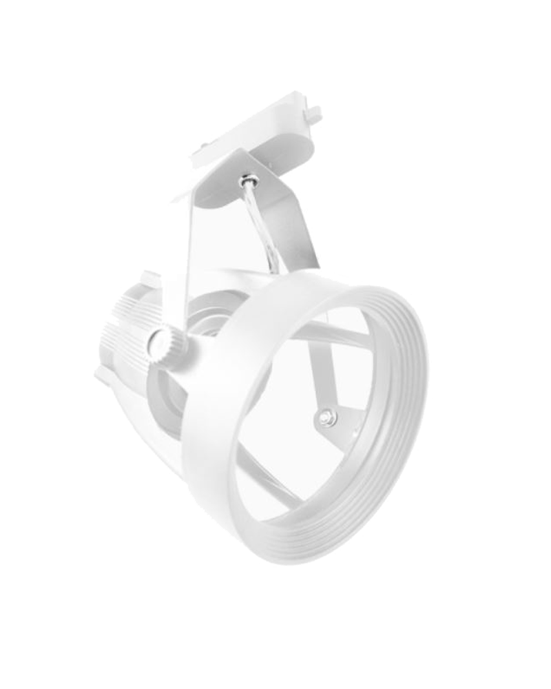 Track spotlight 14.5cm diameter biphasic GU10 aluminum