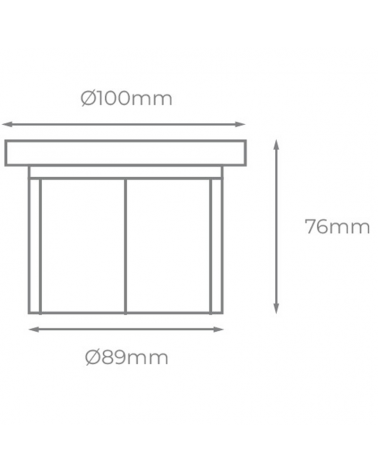 Luminaria de empotrar sumergible 10cm de diámetro IP68 LED 6W RGB 12V