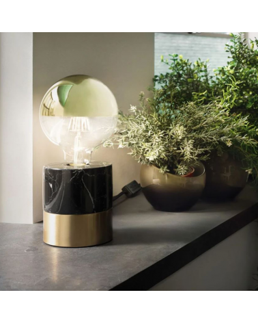 Globe bulb 95mm. Dome Mirror Gold LED filaments Dimmable E27 6,5W 2700K 600Lm