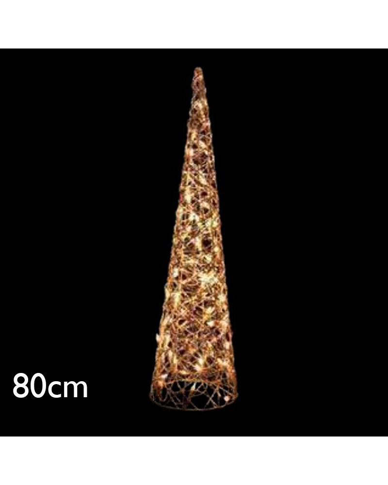 Cono LED luz cálida de 0,80 metros IP44 baja tensión 31V 3,6W