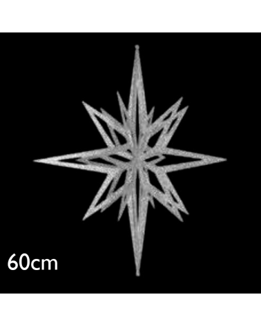 Star 3D 60cm silver for interiors