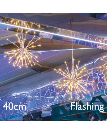 3D star 40cm LED Flashing warm light 11W low voltage 24V IP44
