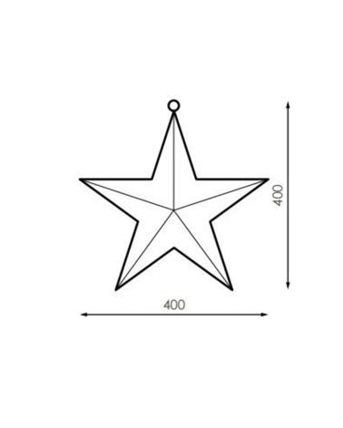 Estrella 3D LED baja tensión 24V 1,44W IP20