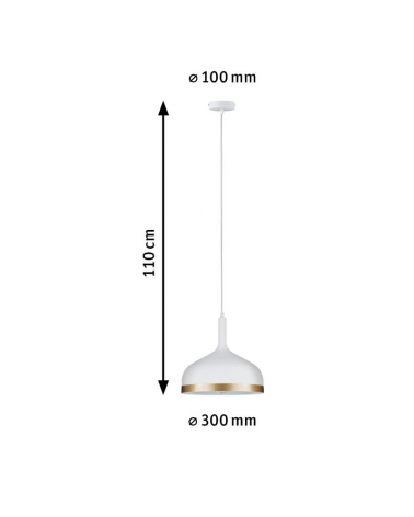 Ceiling lamp 30cm metal  20W E27