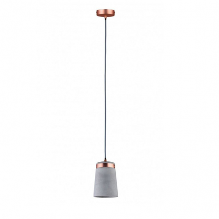 Ceiling lamp cement and copper 20W E27