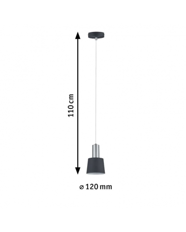 Lámpara de techo nórdica de metal varios acabados 20W E14