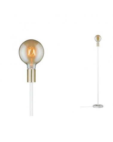 Lámpara de pie 120cm de metal y marmol 20W E27