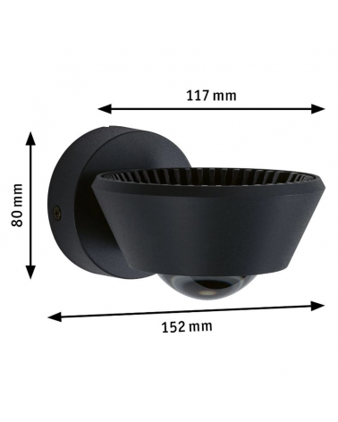 Aplique dos luces luz superior e inferior 9W-4,5W 2700K regulable