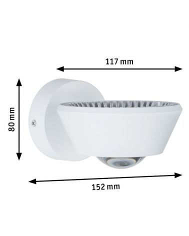 Aplique dos luces luz superior e inferior 9W-4,5W 2700K regulable