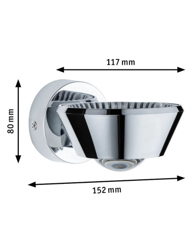 Wall light two lights top and bottom light 9W-4.5W 2700K dimmable