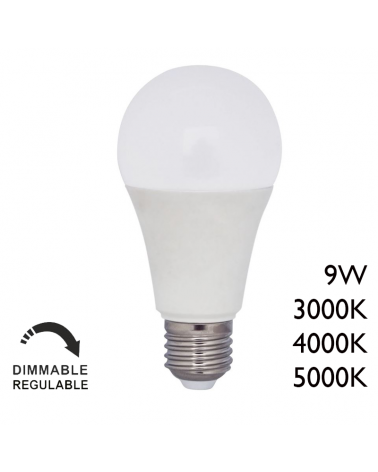 Standard LED Bulb 9W E27 Dimmable light temperature