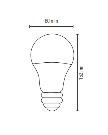 Standard LED Bulb 9W E27 4000K With built-in battery