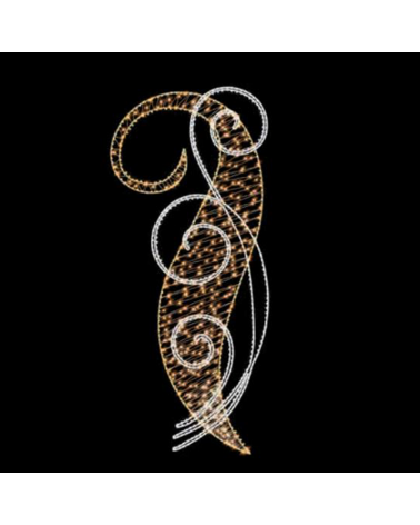 Figura Navideña luz cálida y blanca fría 2,59 metros de ancho apto para exterior