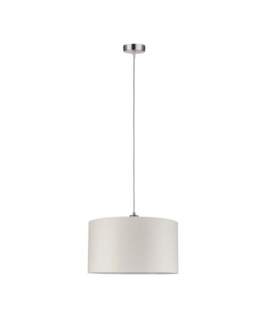 Metal ceiling lamp and fabric lampshade 60W E27