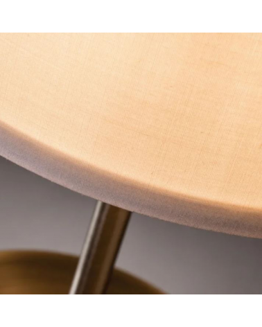 Lámpara de mesa 45cm de metal y pantalla tela 40W E14