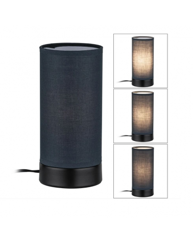 Table lamp 21cm metal and fabric 25W E14